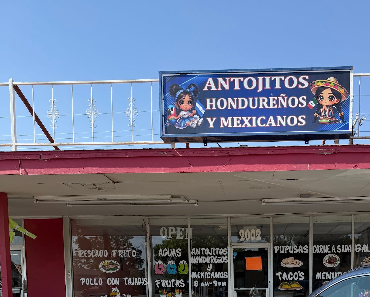 Antojitos hondureños y mexicanos