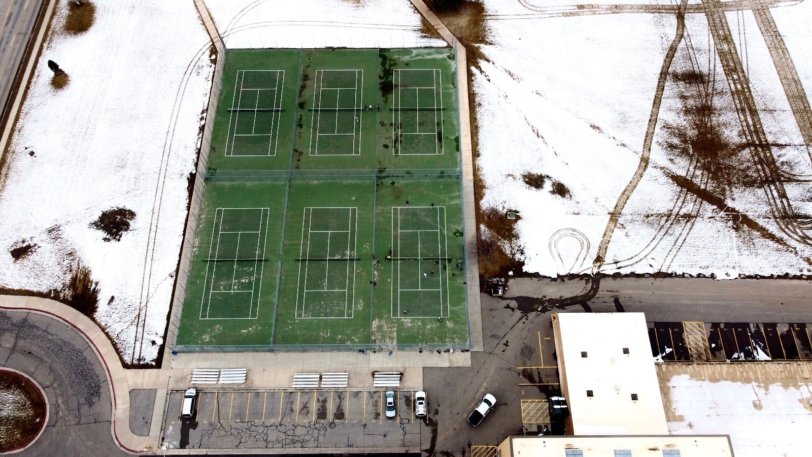 Tennis Courts at Mountain Crest High School