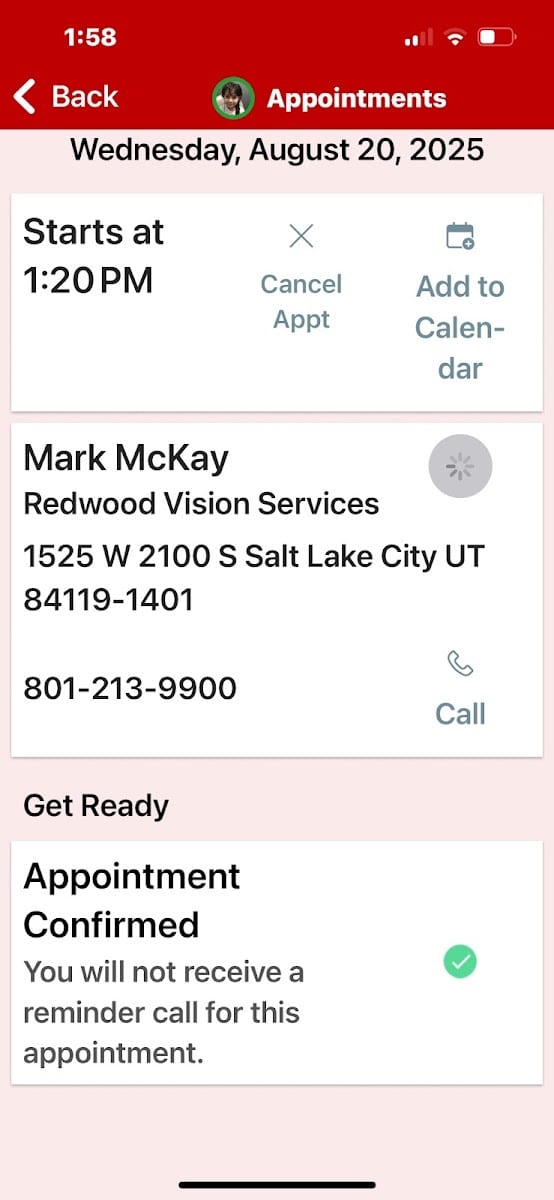 Moran Eye Center at Redwood Health Center