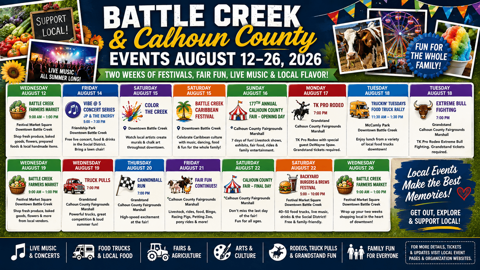 Your Battle Creek August Bucket List Starts Here