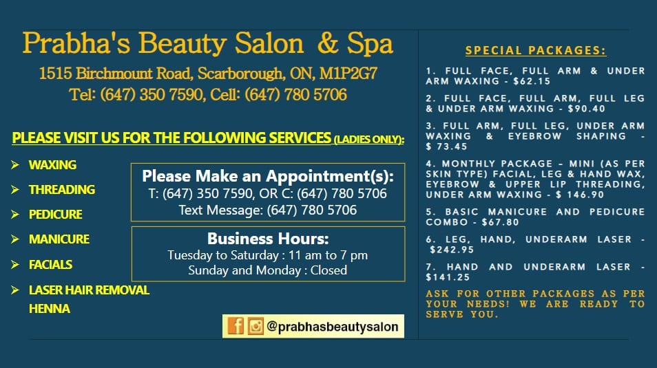 Prabha's Beauty Salon & Spa Inc., photo 2