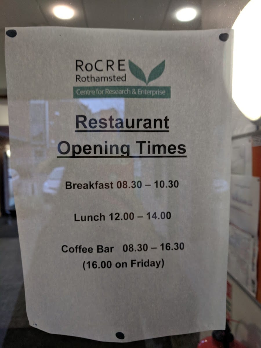Rothamsted Restaurant - Lewis Hall