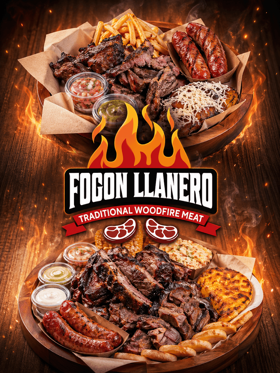Fogon llanero Woodfire meat ( carne en Vara )
