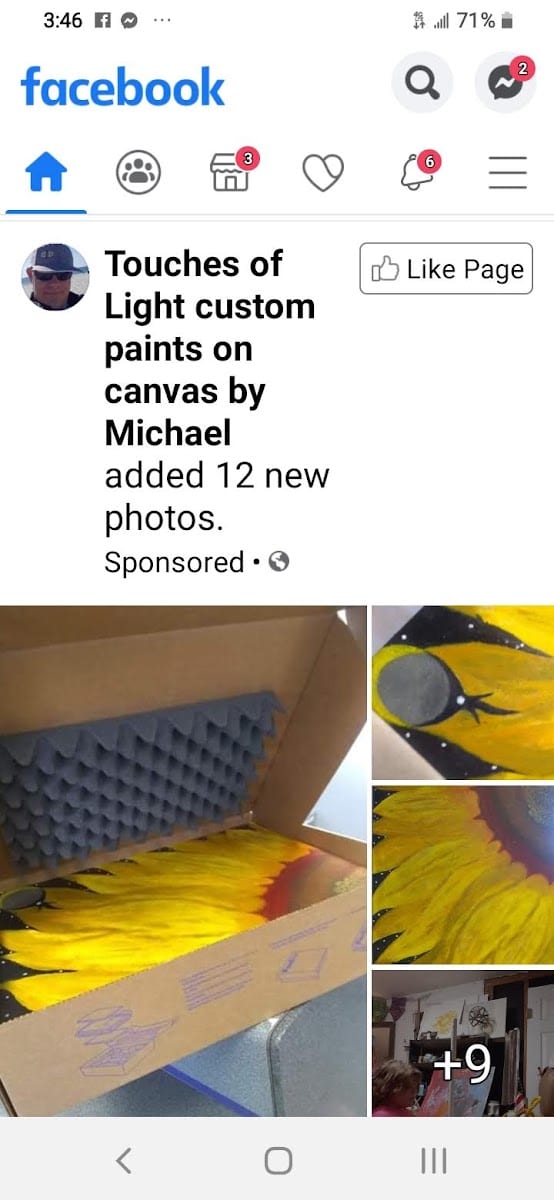Touches of light custom paints on canvas by Michael, photo 3