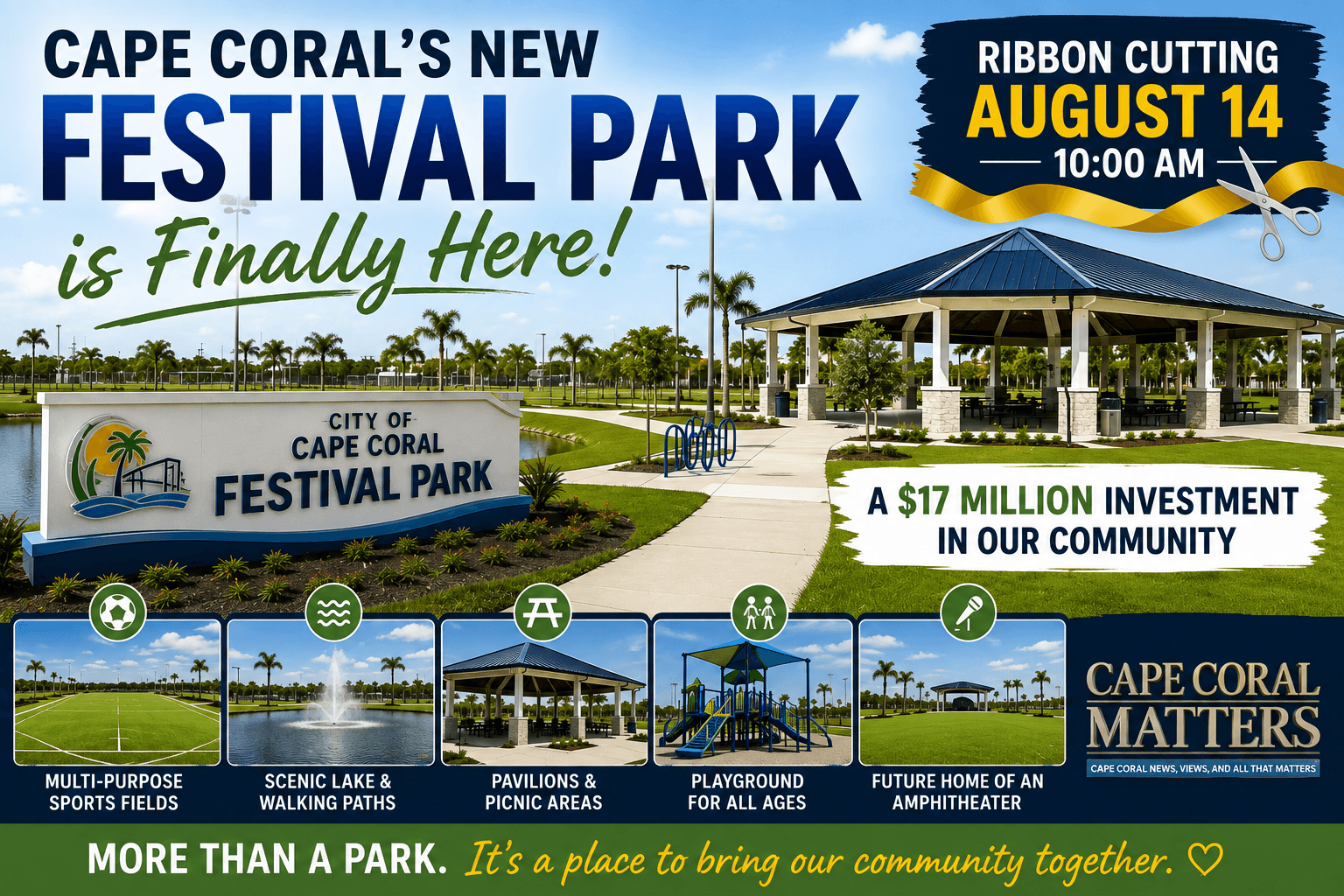 Cape Coral Community Park Transforms Recreation in Cape Coral, FL