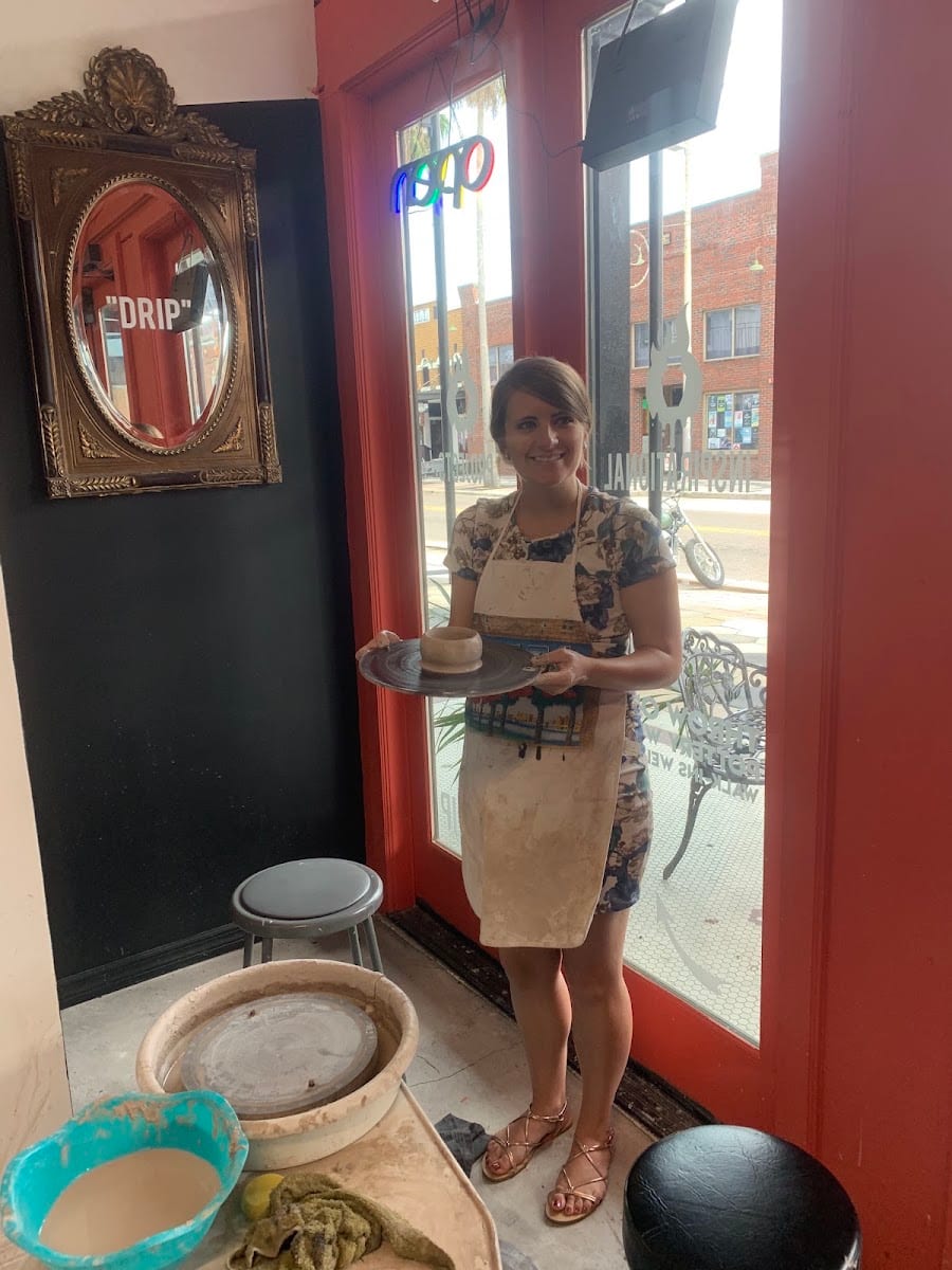 DRIP YBOR, Do Really Inspirational Projects. Pottery memberships, Wheel thowing, Ceramic painting, Mosaic art, & T-shirts