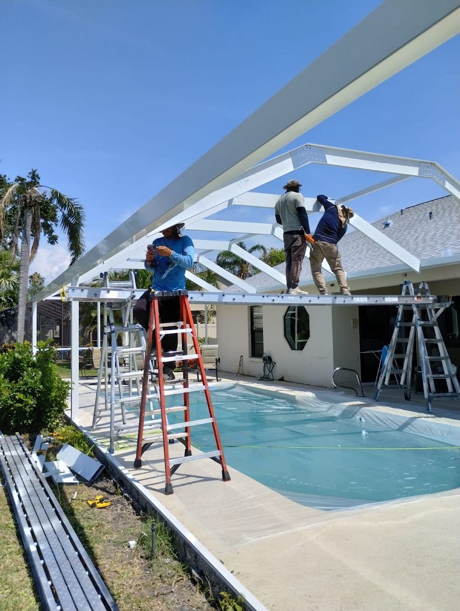 Pool Cage Painting