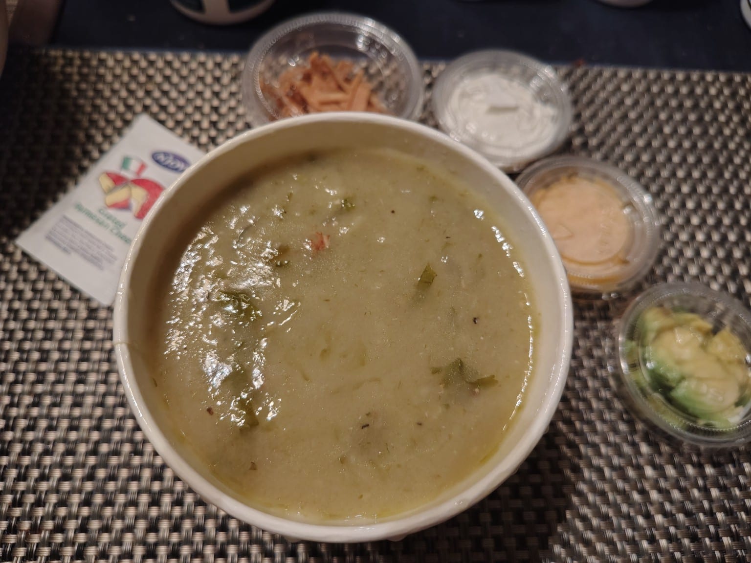 Toppings packed separately