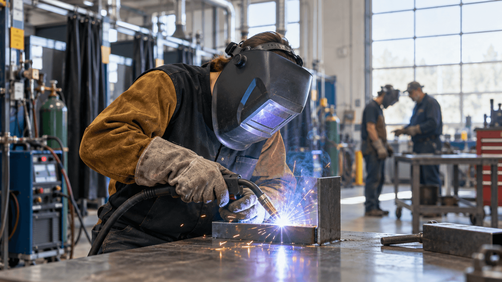 KCC’s New Albion Building Expands Room for Welding Training