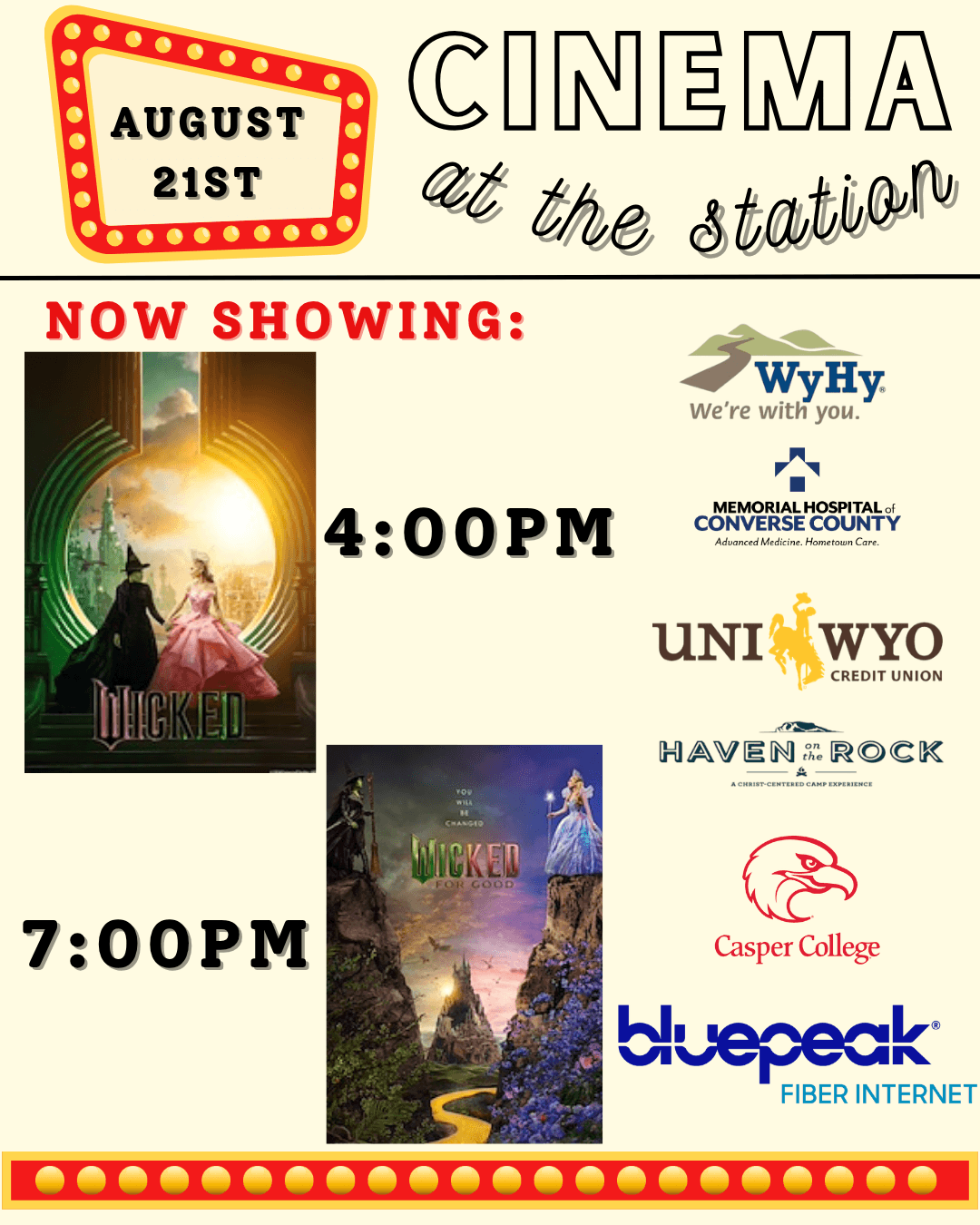 Cinema at the Station: A Double Feature Gives Casper a Wicked Way to Start the Weekend