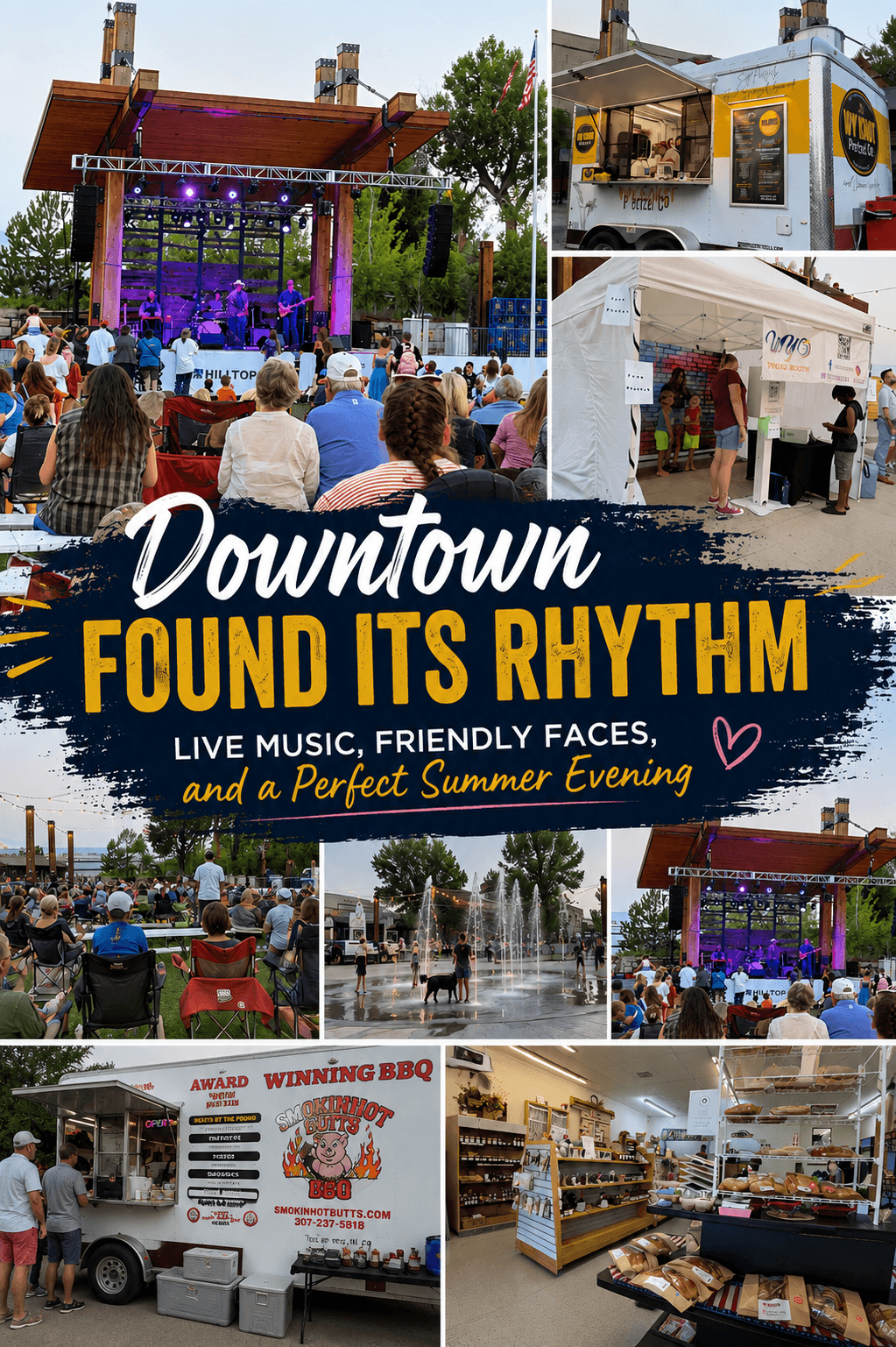Downtown Found Its Rhythm:  Live Music, Friendly Faces, and a Perfect Summer Evening