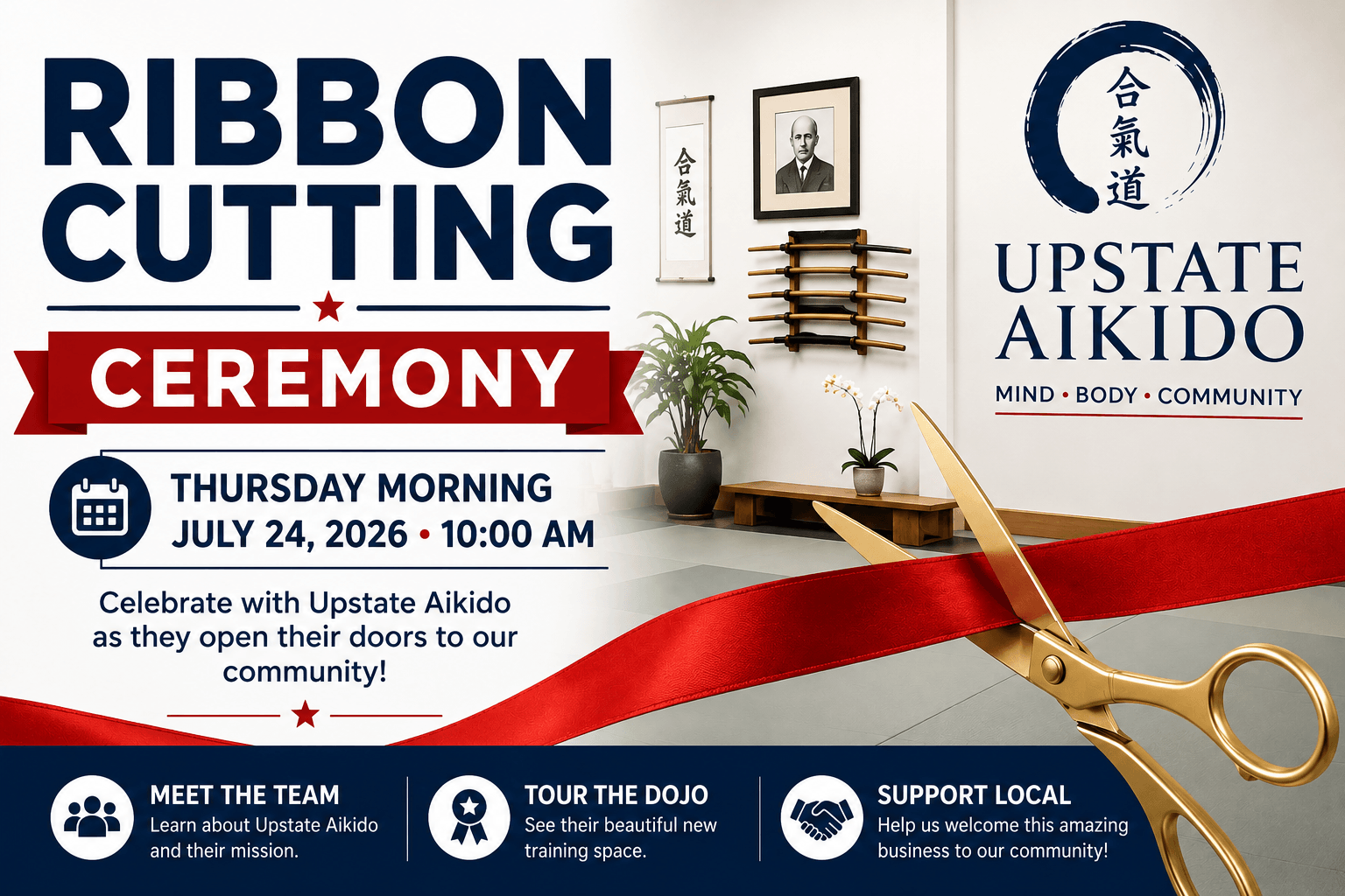 Upstate Aikido to Hold Ribbon Cutting Ceremony Thursday Morning