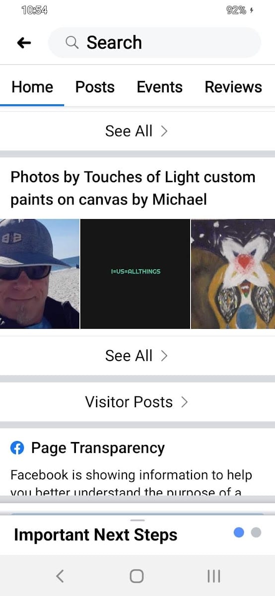 Touches of light custom paints on canvas by Michael