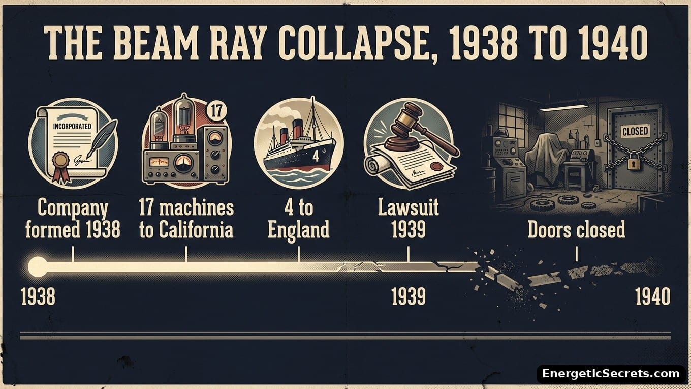 The Beam Ray Collapse, 1938 to 1940