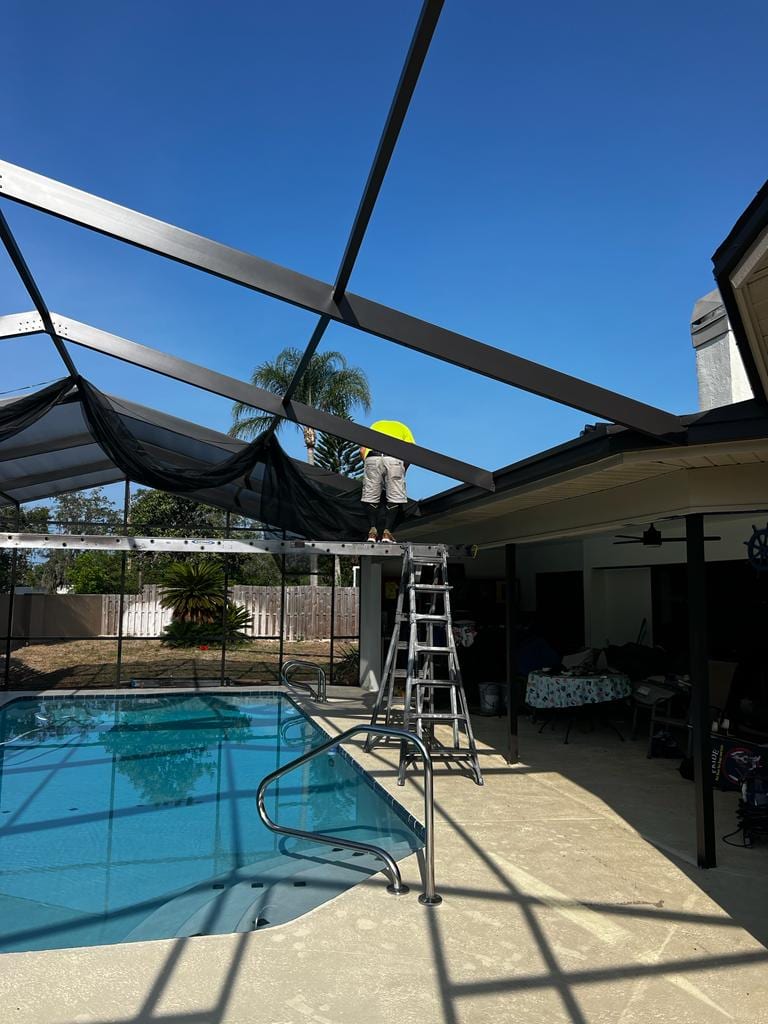 Pool Cage Painting