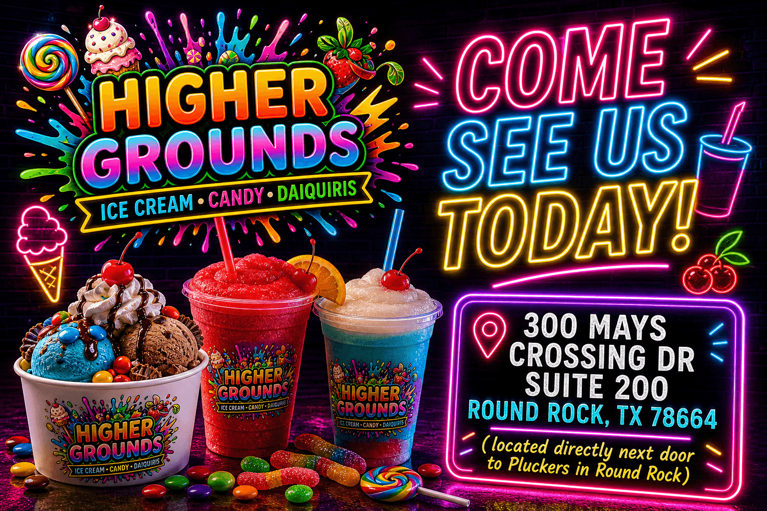 Higher Grounds Ice Cream, Candy, & Daiquiri, photo 3