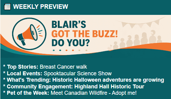 Halloween Hype Isn't Blair County's Biggest Story: Cancer Walk, CEO Honors & PennDOT Jobs