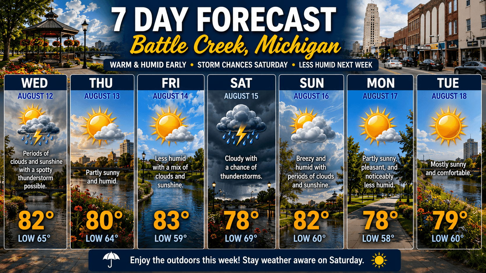 Unseasonably Pleasant August Forecasted—But Could Surprise Storms Spoil the Calm?