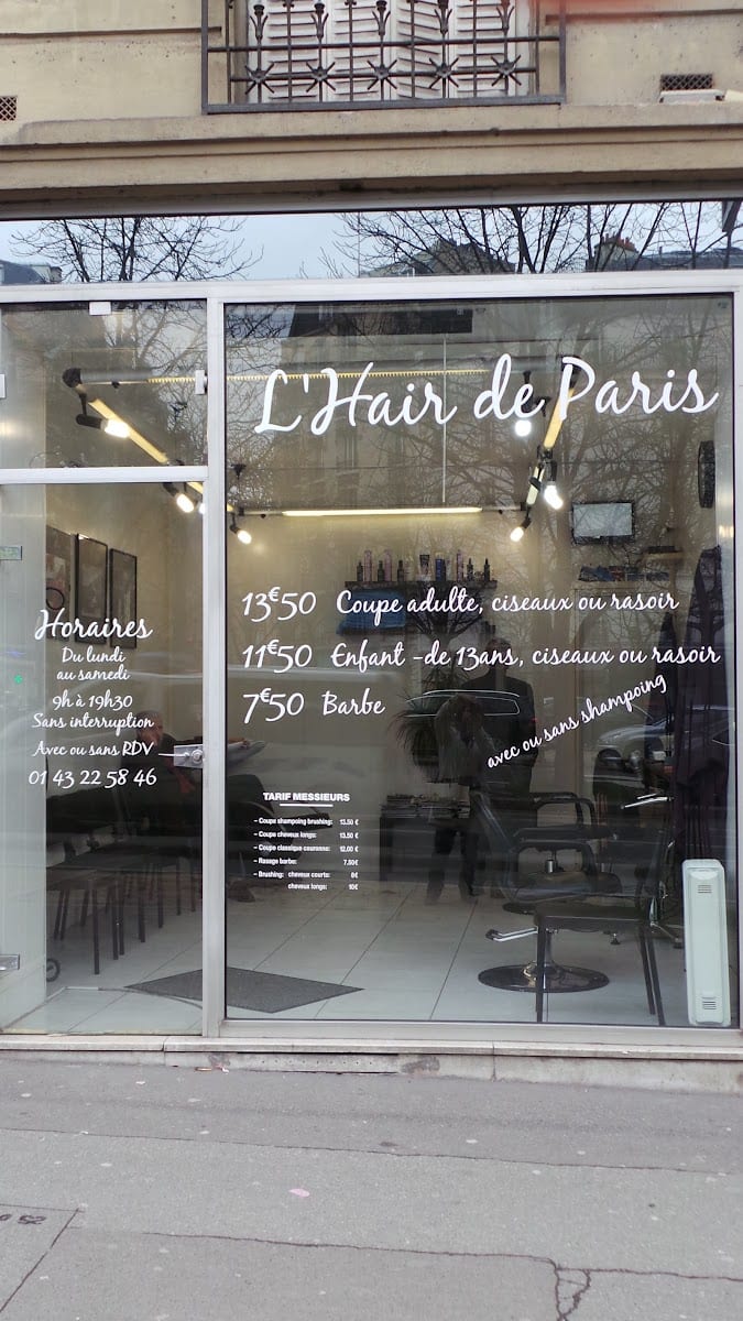 Coiffeur barbier"Barbershop Paris 15"