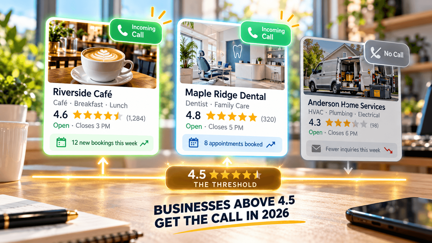 The 4.5-Star Threshold: Why Average Ratings Decide Who Gets the Call in 2026