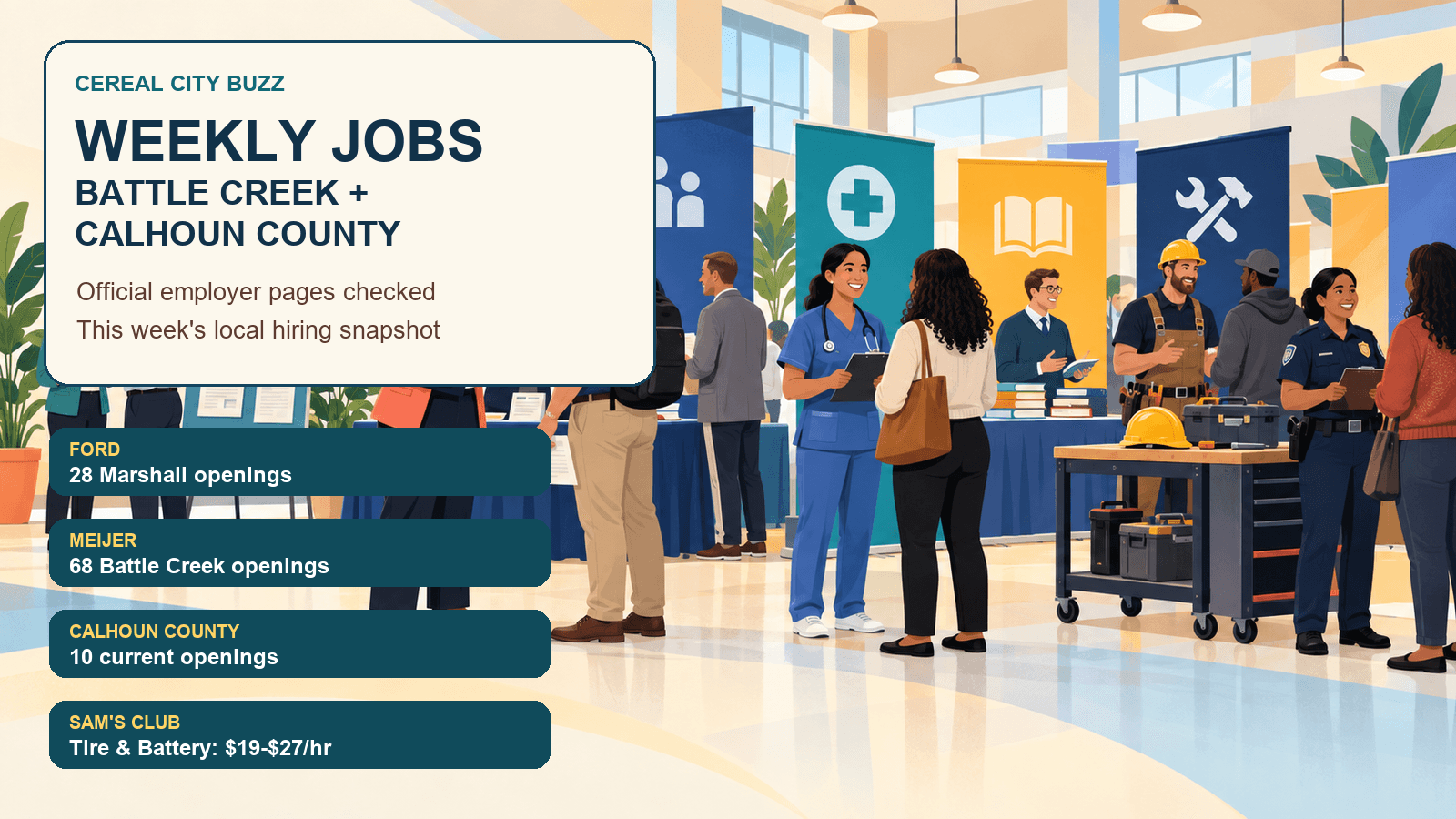 Weekly Jobs: 28 Ford Openings, 68 Meijer Roles and More to Check Around Battle Creek