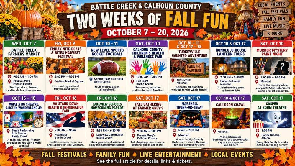 Fall Fun Takes Over Battle Creek and Calhoun County
