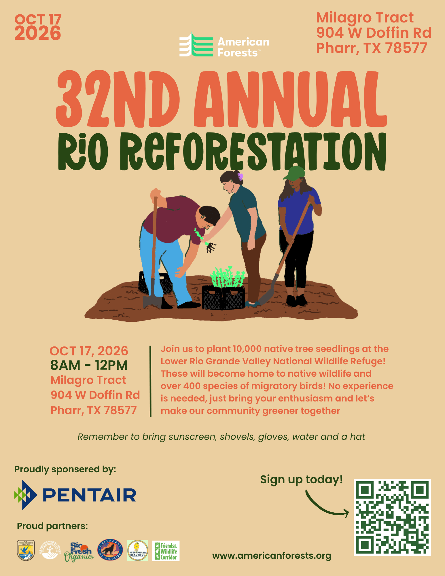 Help Plant 10,000 Native Trees in Pharr, Saturday, Oct. 17