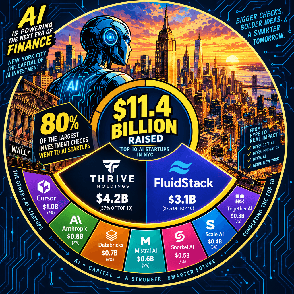 AI Took 80% of NYC’s Biggest Checks Last Quarter—What’s Left for Everyone Else?