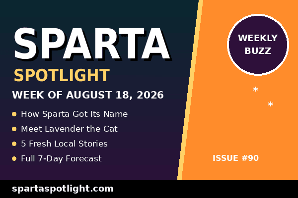 πΎ How Sparta Got Its Name, Meet Lavender & This Week's Buzz - Sparta's Weekly Buzz