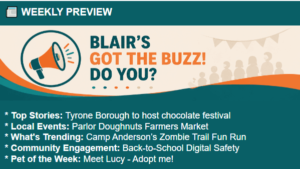Record Flyers, Chocolate Showdown & Junior Livestock Sale Stir Up Blair County Buzz!