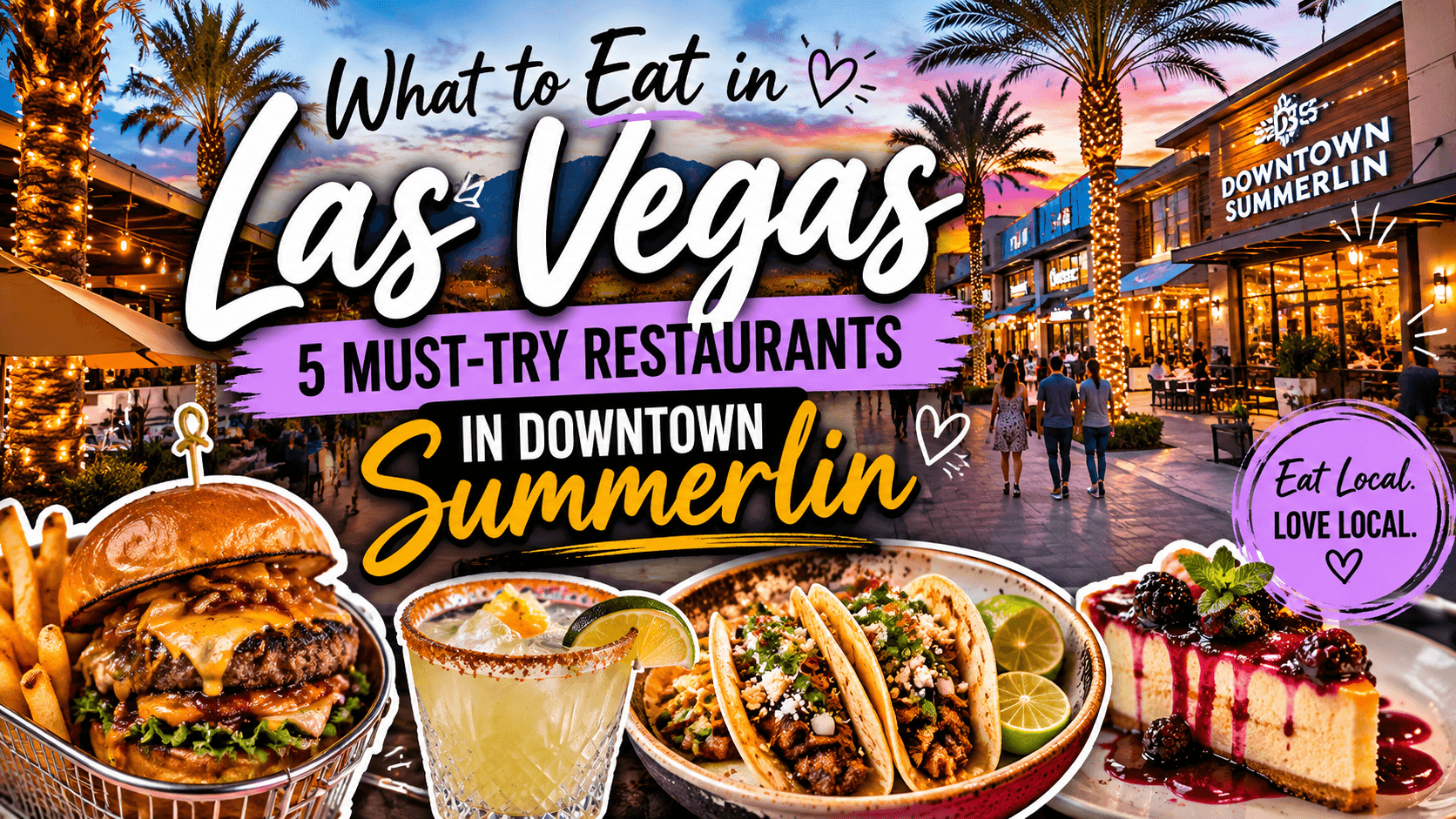 Summerlin Weekend Guide: 5 Restaurants, Happy Hours & Hidden Gems 🍔🍹