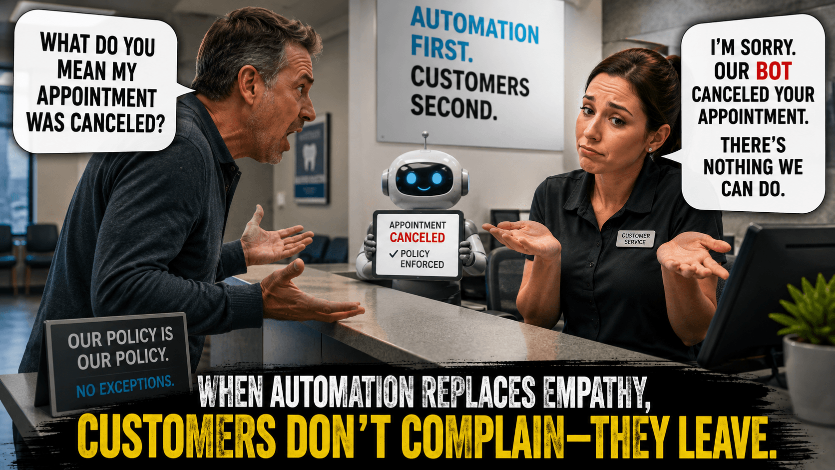 When Automation Replaces Empathy, Customers Don’t Complain...They Leave
