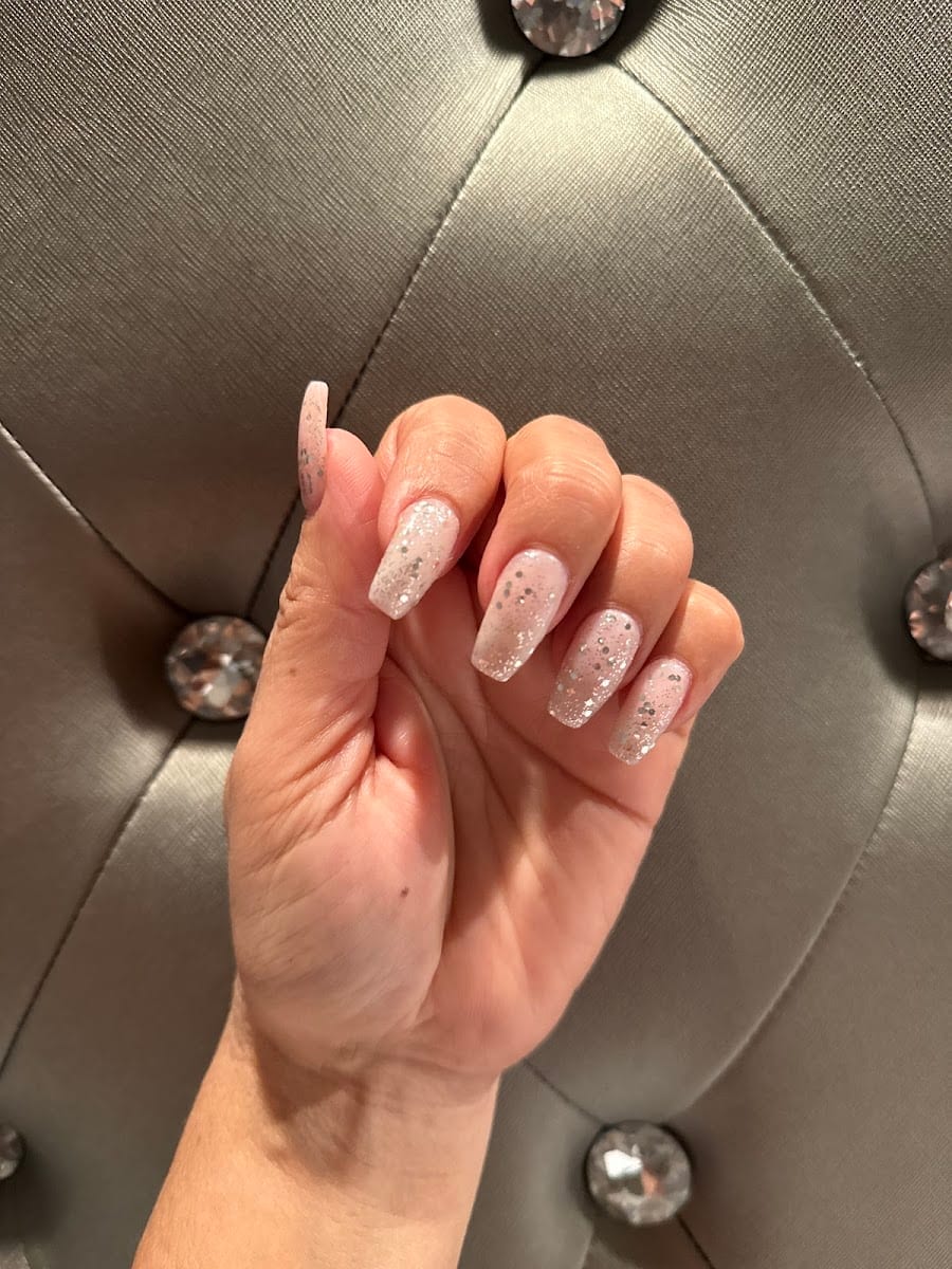 Pink Rose Nails