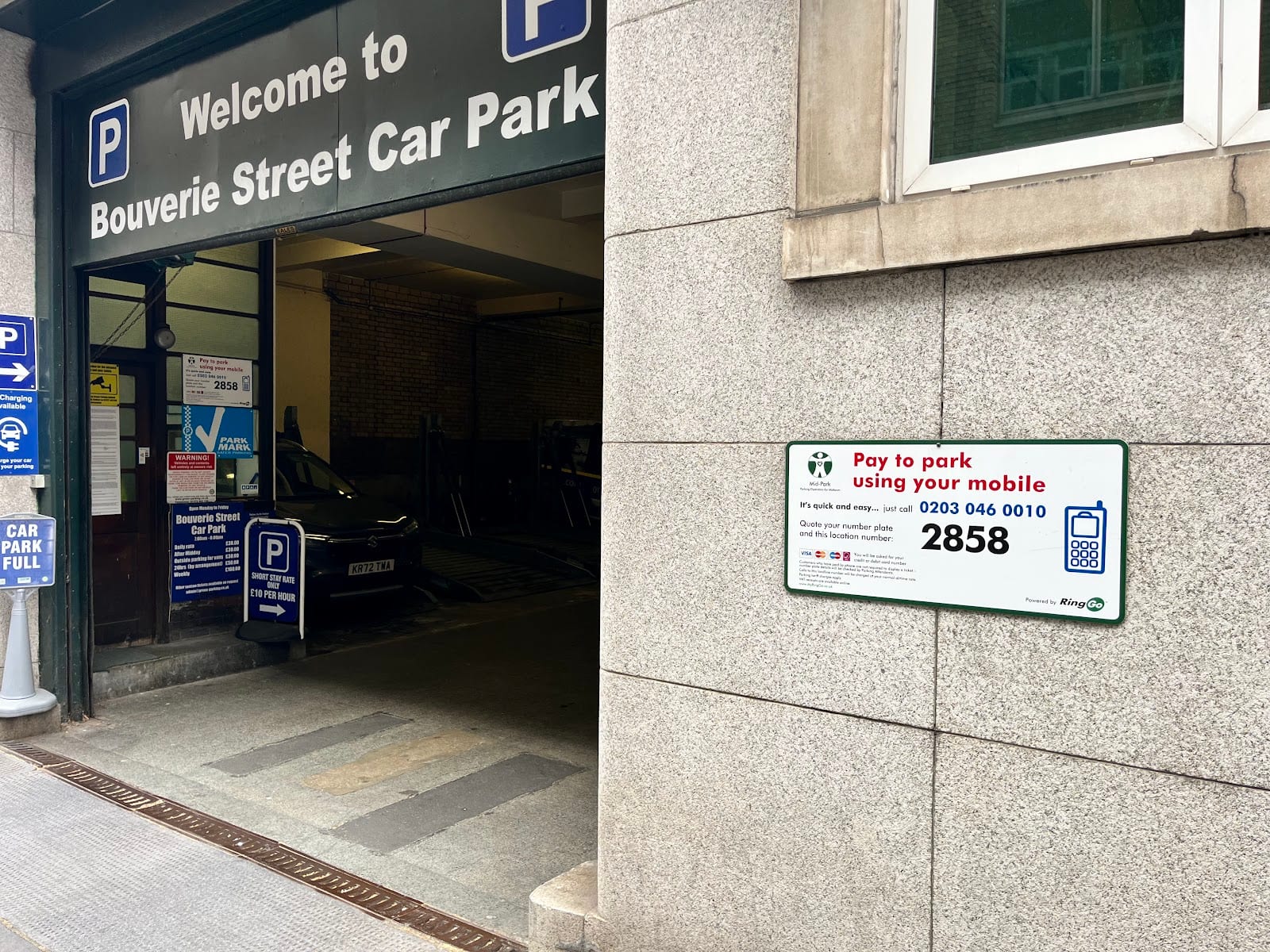 Bouverie Street Car Park - Green Parking