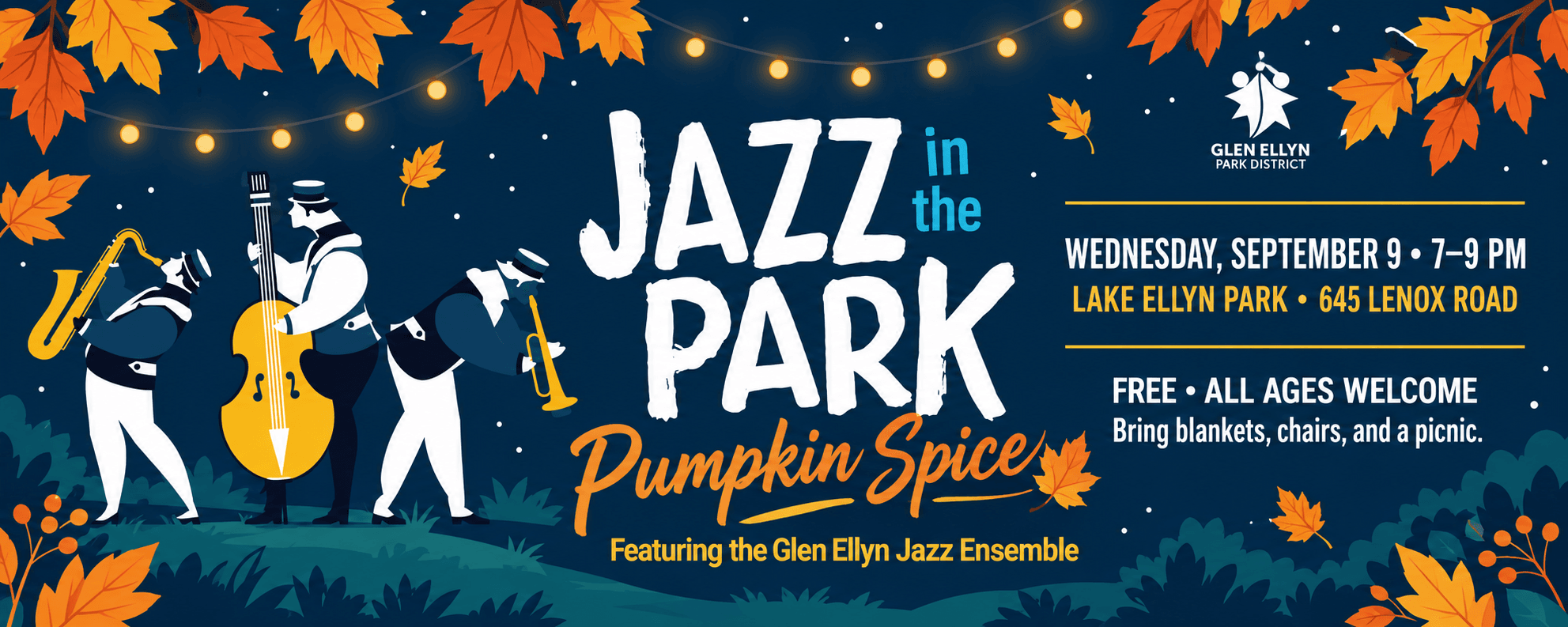 Final Jazz in the Park Concert featuring Glen Ellyn Jazz Ensemble