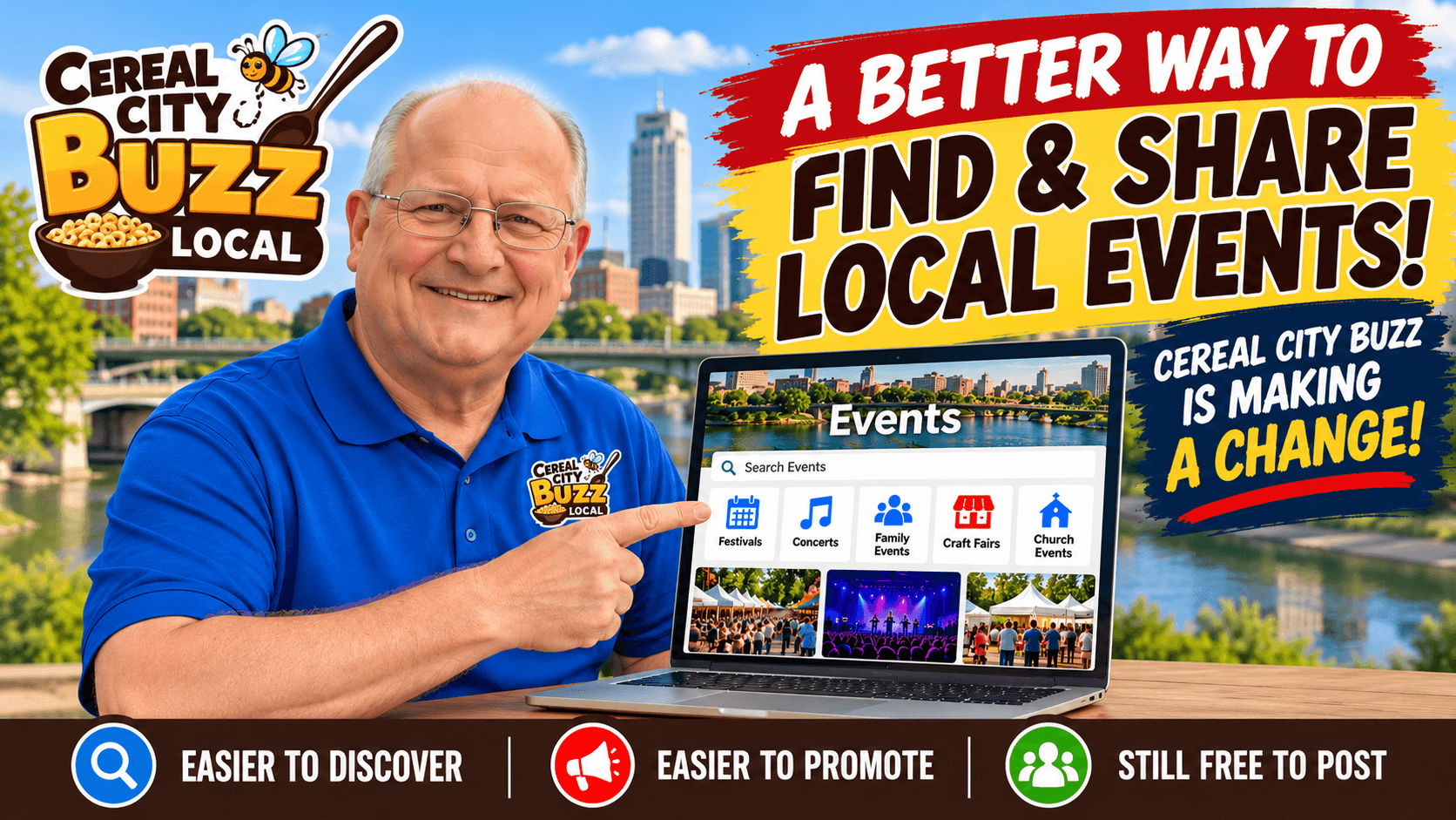 A Better Way to Find and Share Local Events: Cereal City Buzz Is Making a Change!