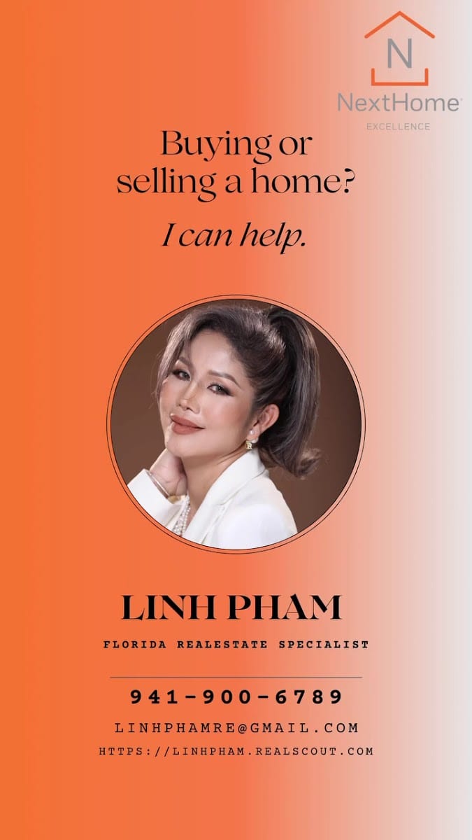 Linh Pham – Real Estate Professional serving Sarasota, Lakewood Ranch, Venice, Bradenton, & all cities in Southwest Florida., photo 3
