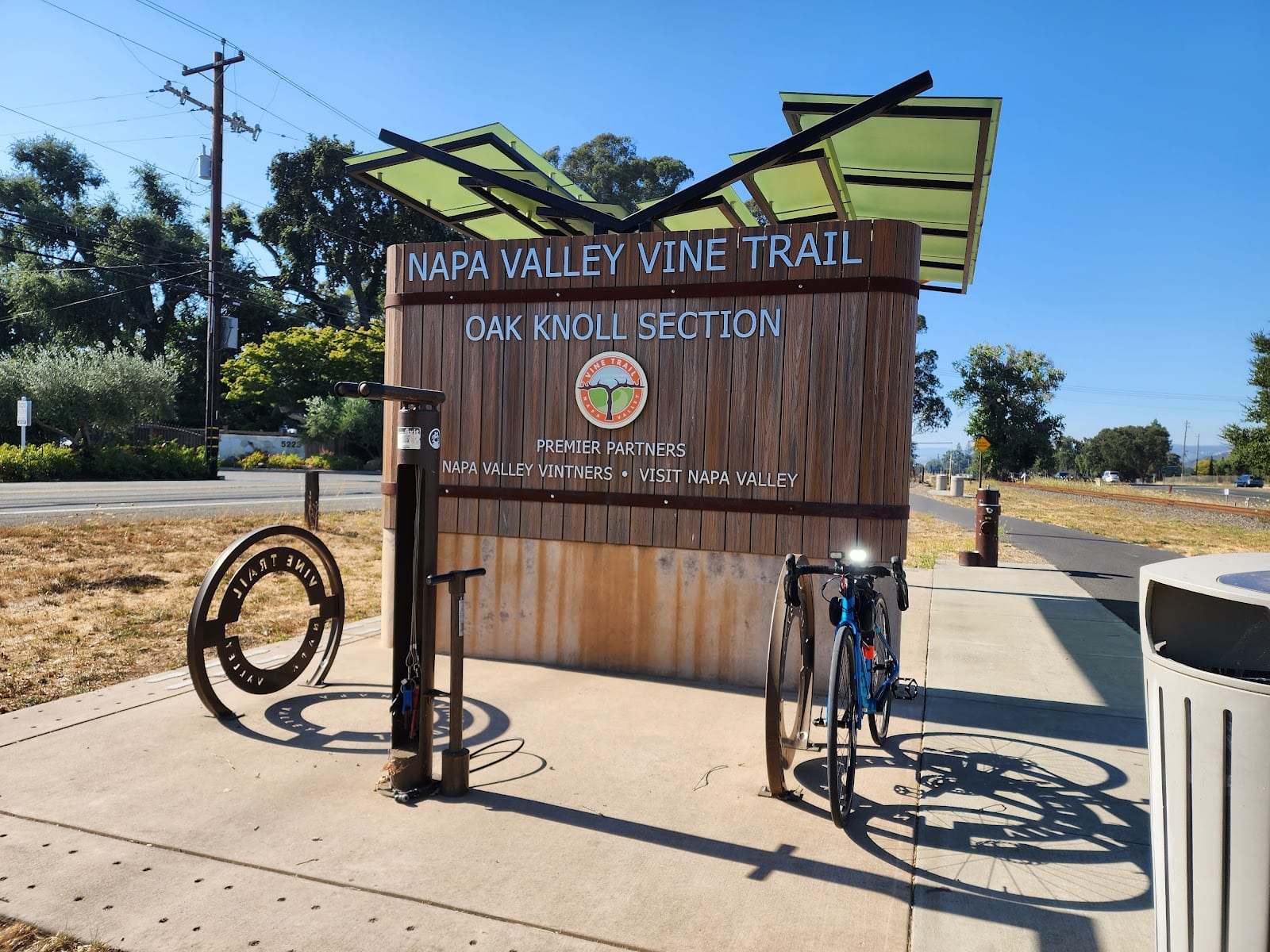 Napa Valley Vine Trail Trailhead at Veterans Home