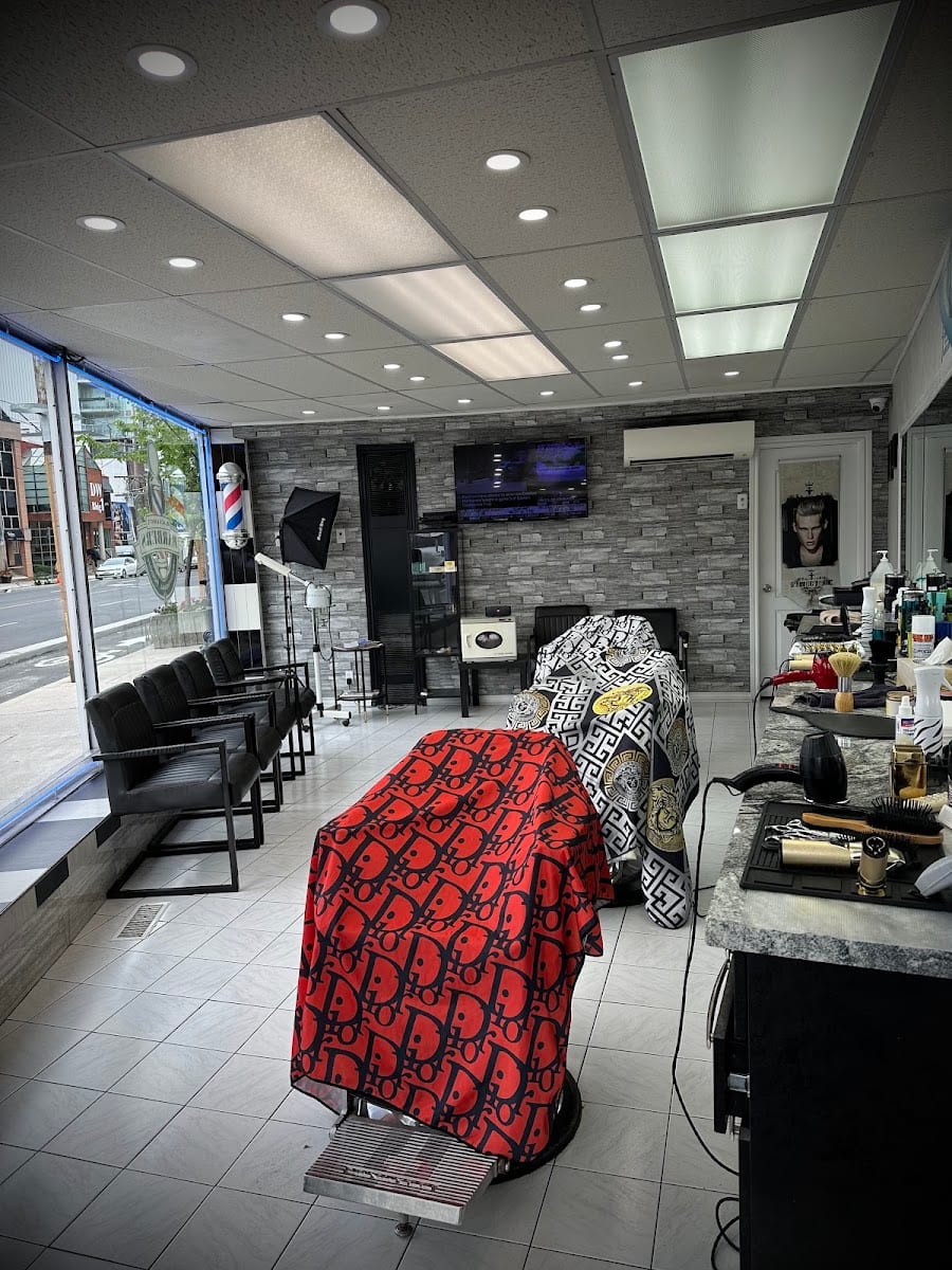 Black and White Barbershop
