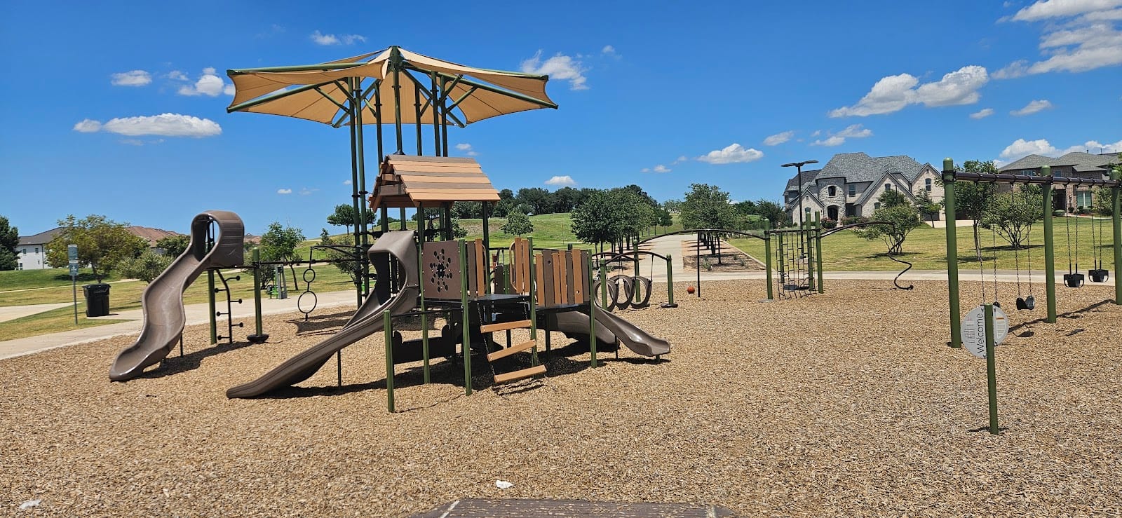 Outdoor public Gym and kids playground