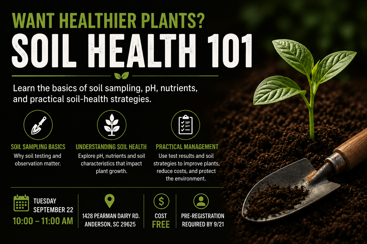 Want Healthier Plants? Anderson County Extension Is Hosting a Free Soil Health 101 Class