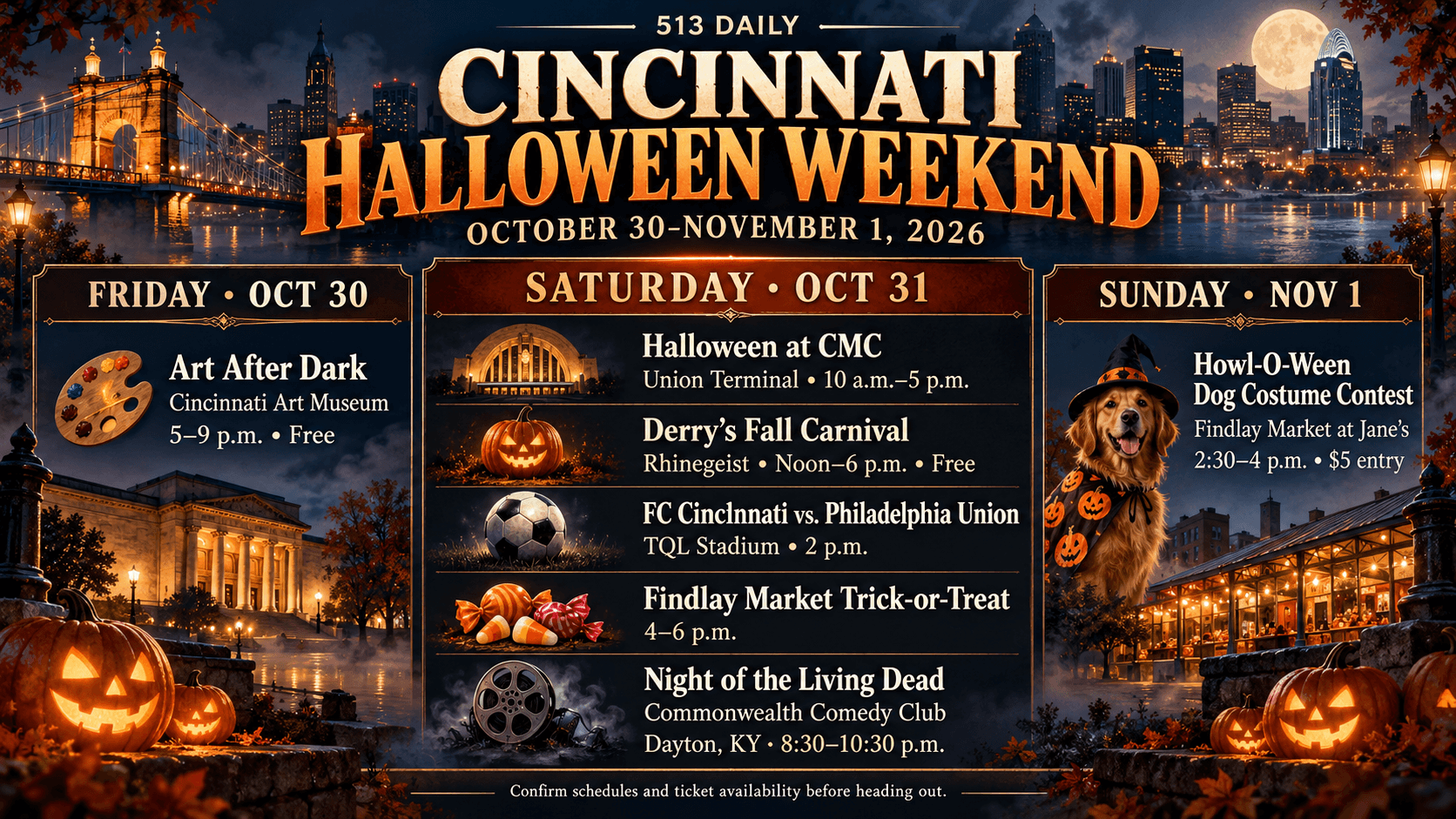 Cincinnati Halloween Weekend Guide | October 30–November 1