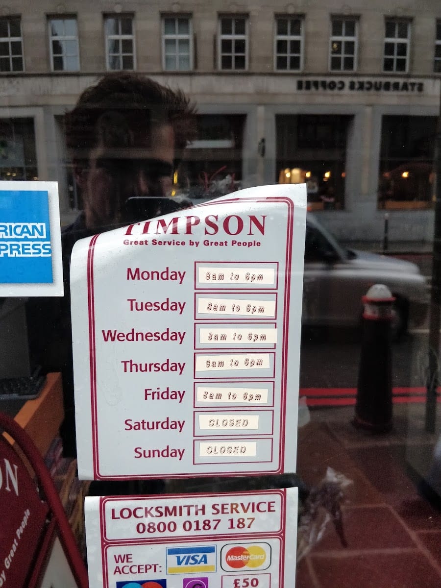 Timpson Locksmiths and Safe Engineers
