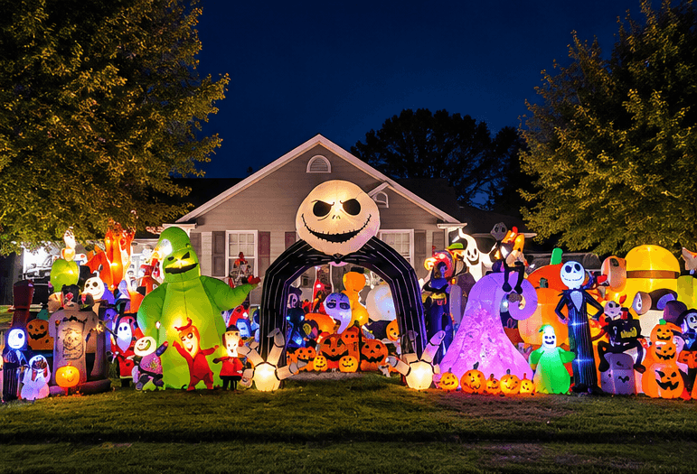 A Halloween Wonderland in Scotts: HolidayHouse5777 Lights Up the Night