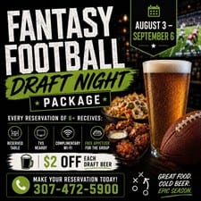 Fantasy Football Draft Season Finds a Home at Wyoming Ale Works