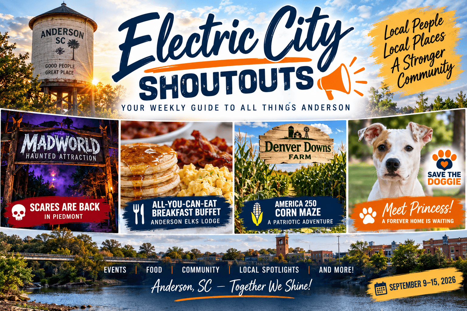 Haunted Nights, Pancake Stacks & America’s 250th Corn Maze ~ This week's Electric City Shoutouts