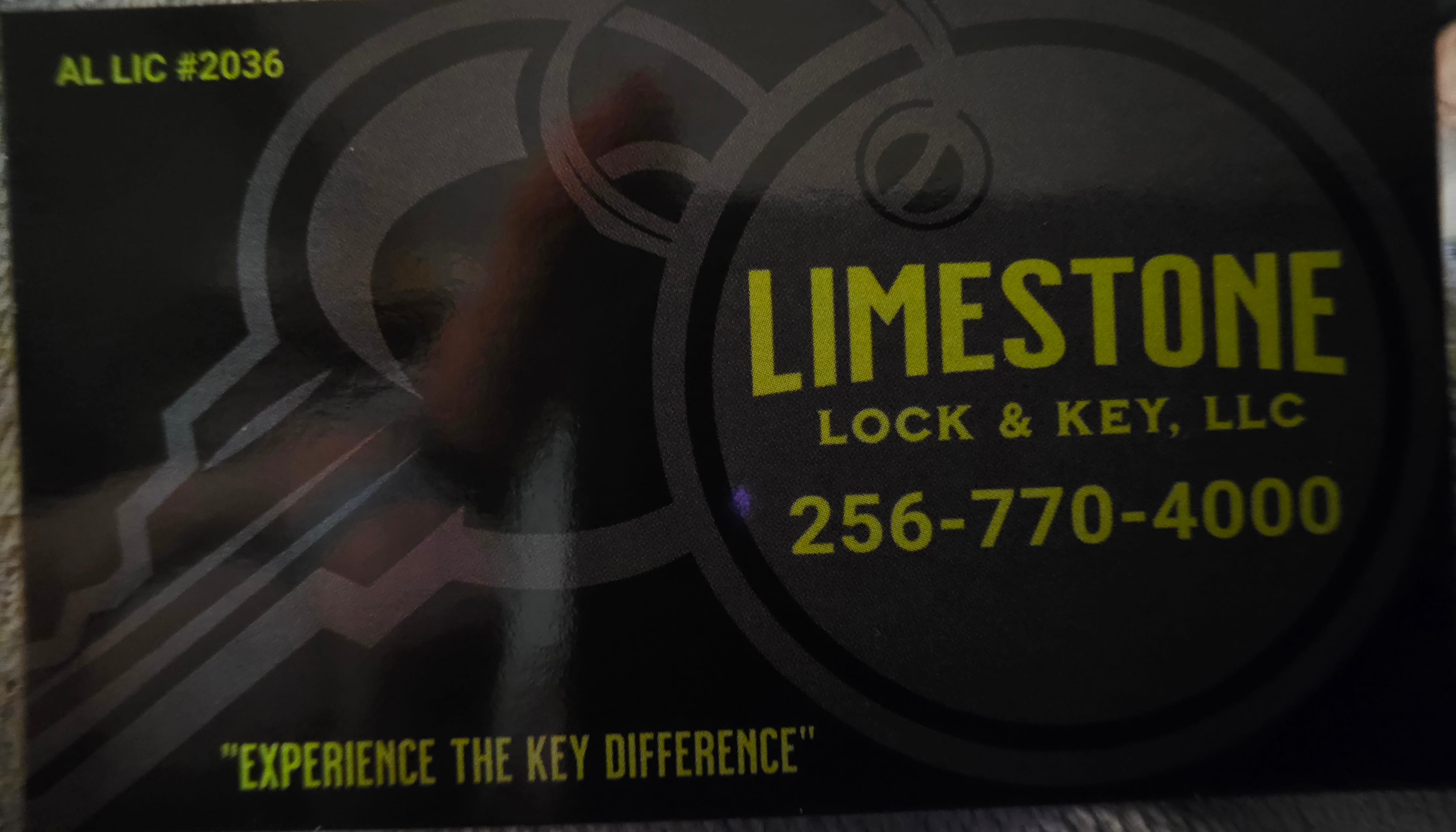 LIMESTONE LOCK & KEY