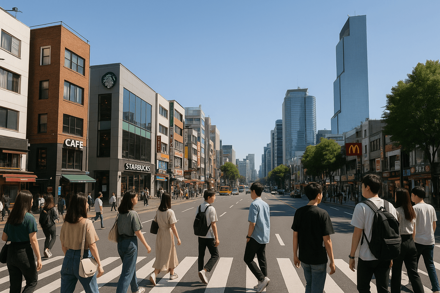 south korea Hongdae, Itaewon, and Gangnam, broken down for the visa that just went permanent.