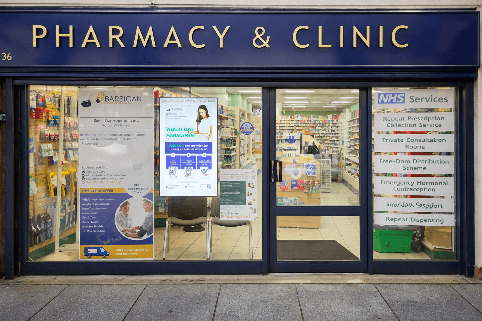 Barbican Pharmacy - London Travel, Weight Loss, & Ear Wax Clinic, photo 2
