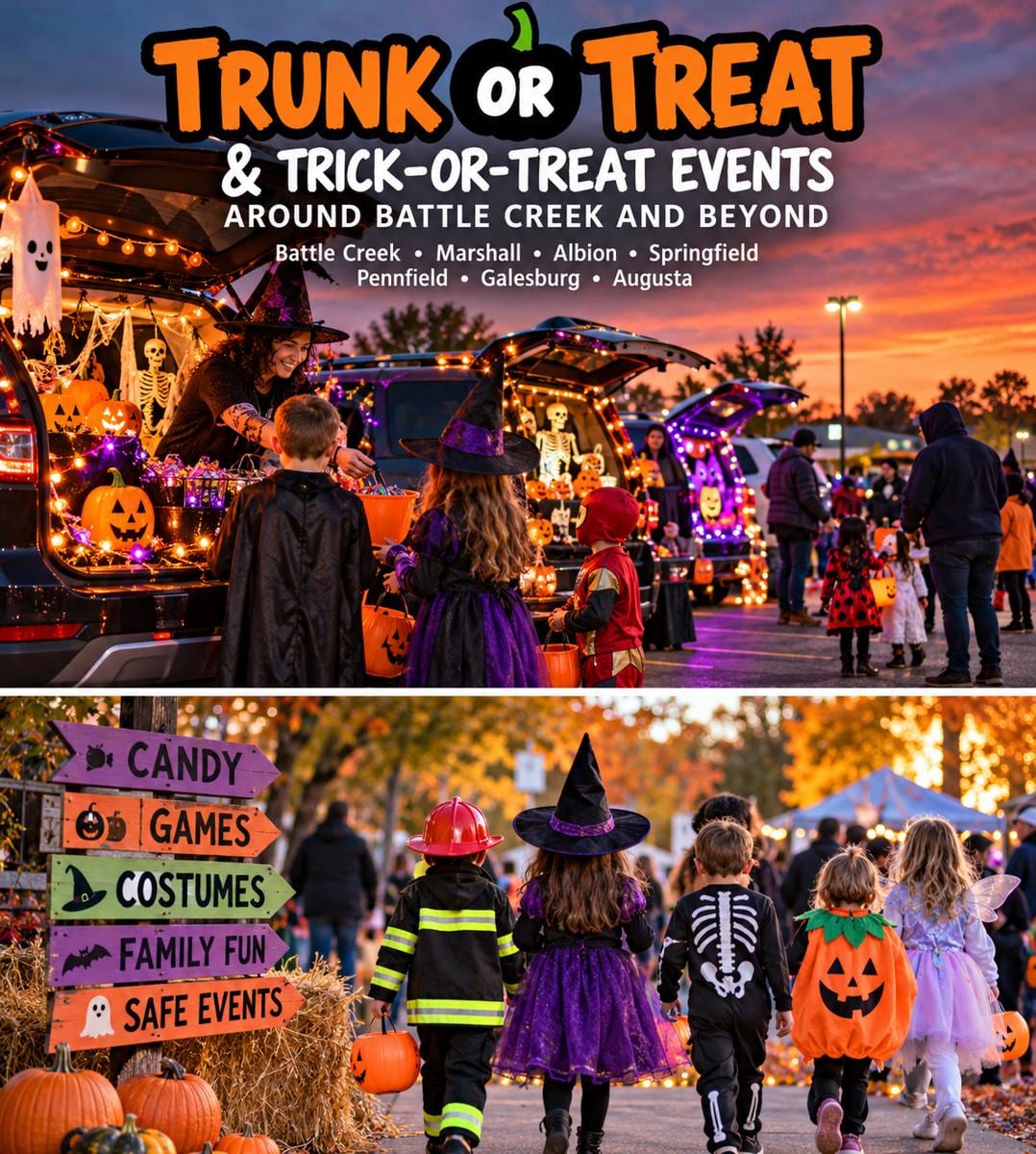 Where Kids Can Trunk or Treat Safely Around Battle Creek This Halloween